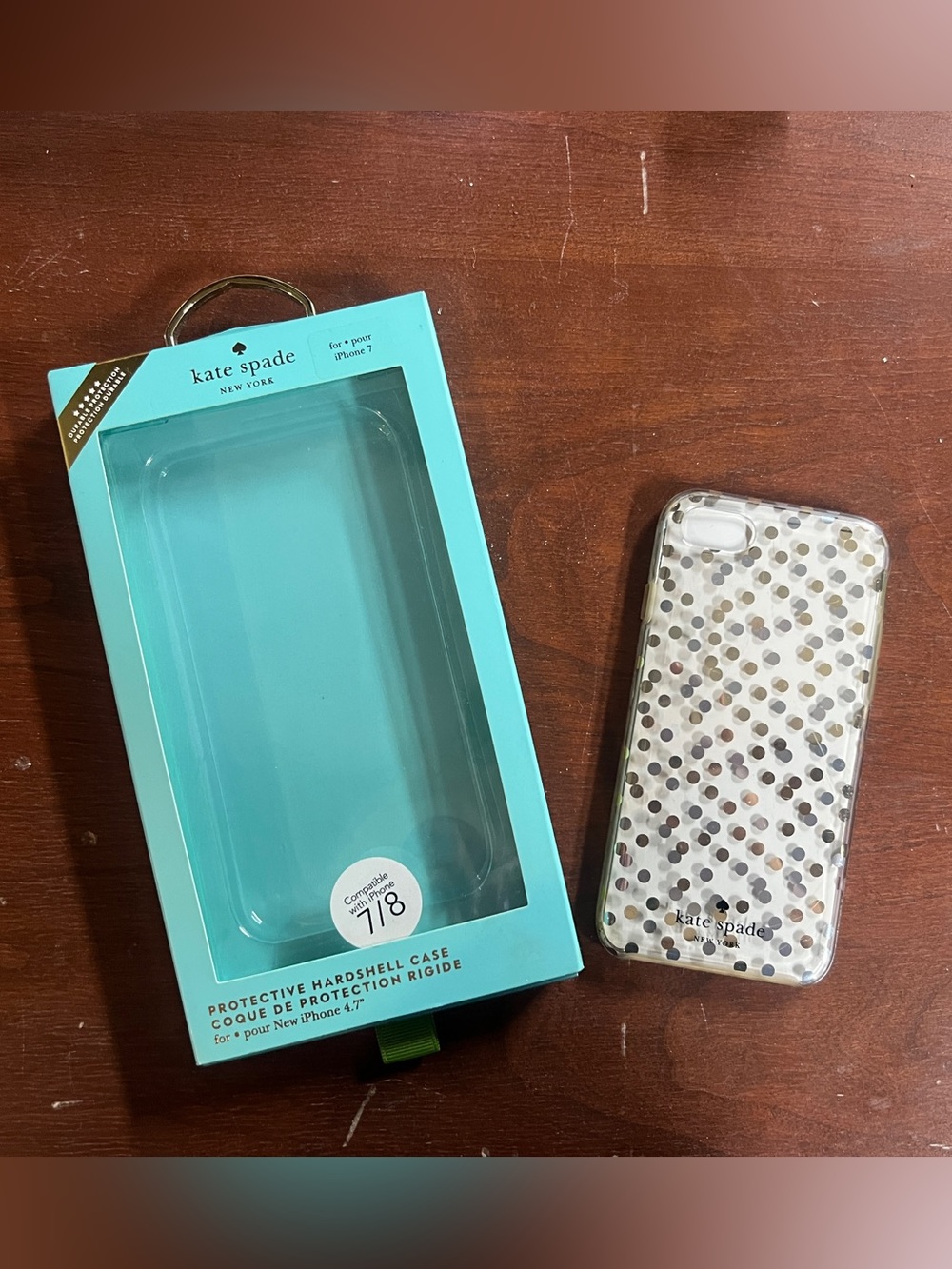 Kate Spade Translucent, Polka Dot iPhone Case (7/8)